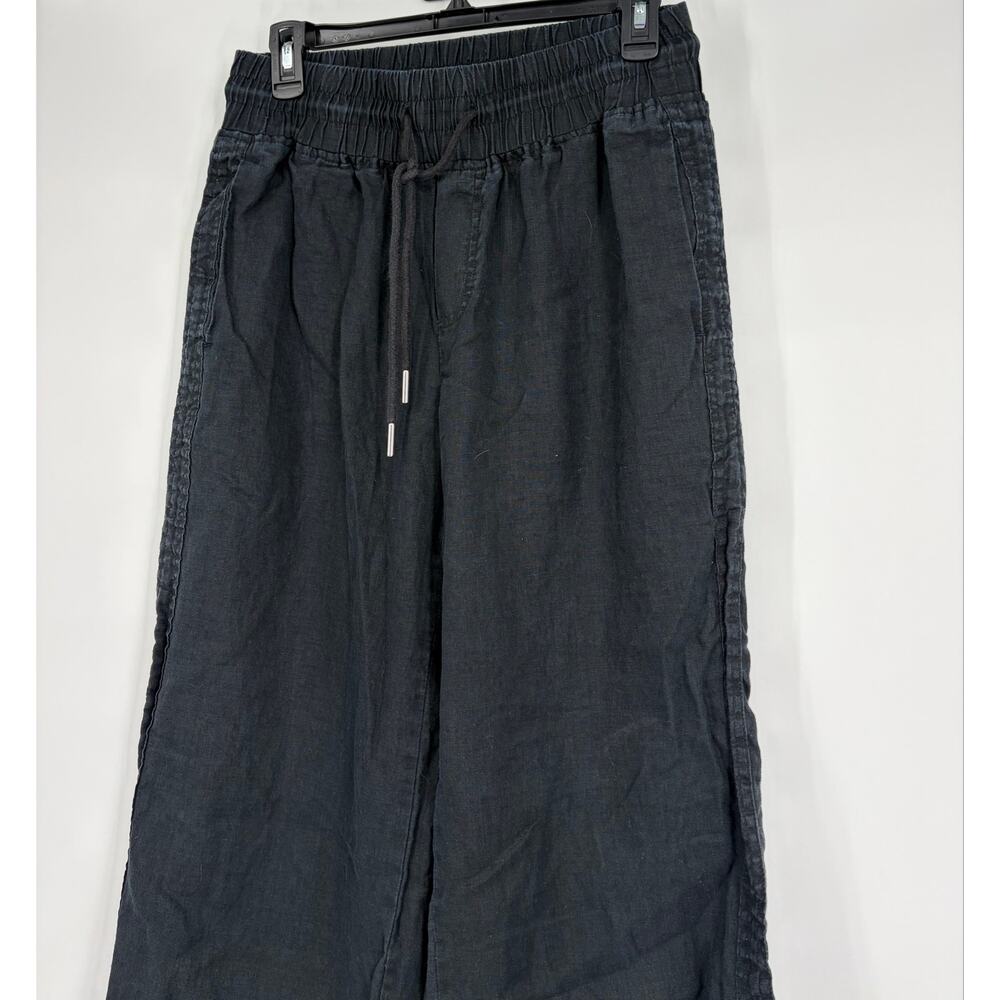 Quince 100% European Linen Pull-on Drawstring Wide Leg Pants - Picture 4 of 9